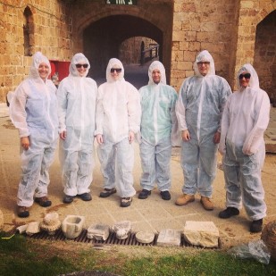 Geared up and ready for stone conservation at the Citadel in Old Acre